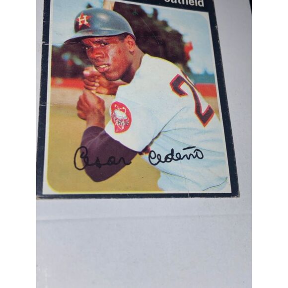 1971 Topps Cesar Cedeno #237 Houston Astros Baseball‎ Card - Picture 5 of 8